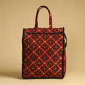 Red Handcrafted Cotton Shopping Bag 13