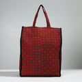 Red Handcrafted Cotton Shopping Bag 18
