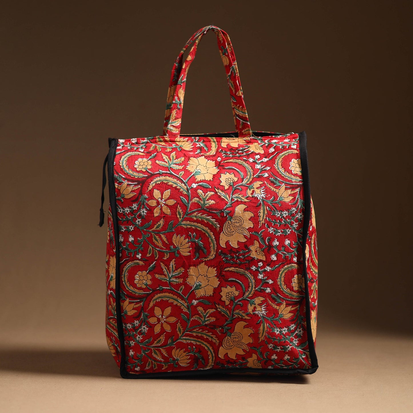 Red Eco Friendly Handcrafted Cotton Shopping Bag