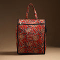 Red Eco Friendly Handcrafted Cotton Shopping Bag