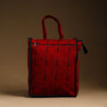 Red Handcrafted Shopping Hand Bags