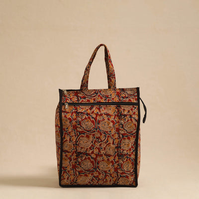  Red Handcrafted Cotton Shopping Hand Bag 