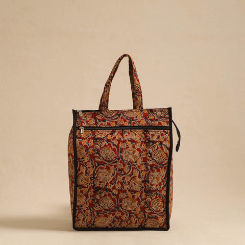  Red Handcrafted Cotton Shopping Hand Bag 