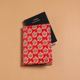 Handcrafted embossed leather passport cover 05