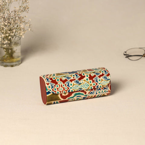 Handcrafted embossed leather spectacle case 10