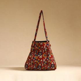 Red - handcrafted fabric jhola bag 61
