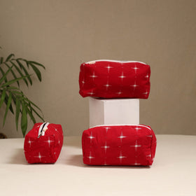 Handcrafted fabric toiletry bags (set of 3) 03