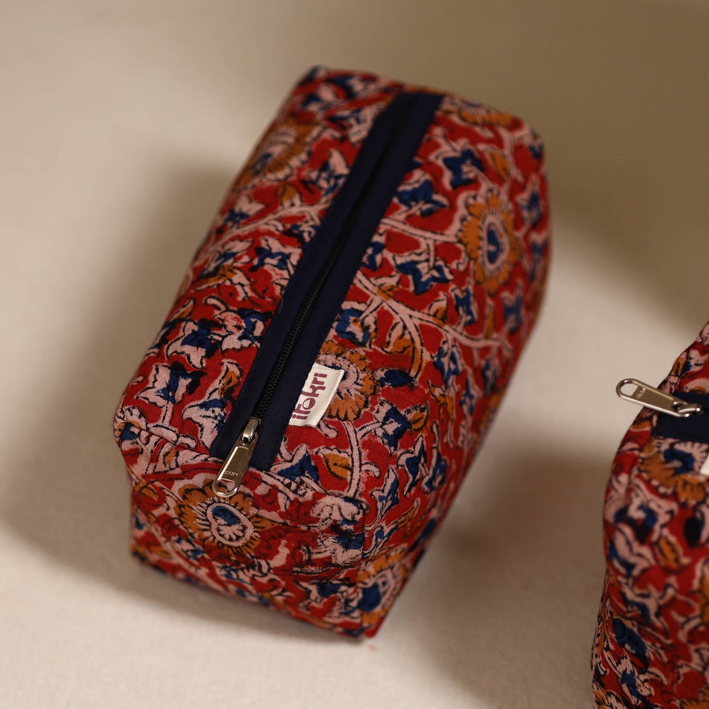 Handcrafted fabric toiletry bags (set of 3) 15