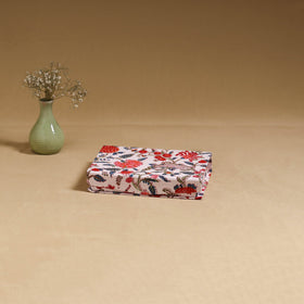 Red - handcrafted floral organizer stationery kit 57