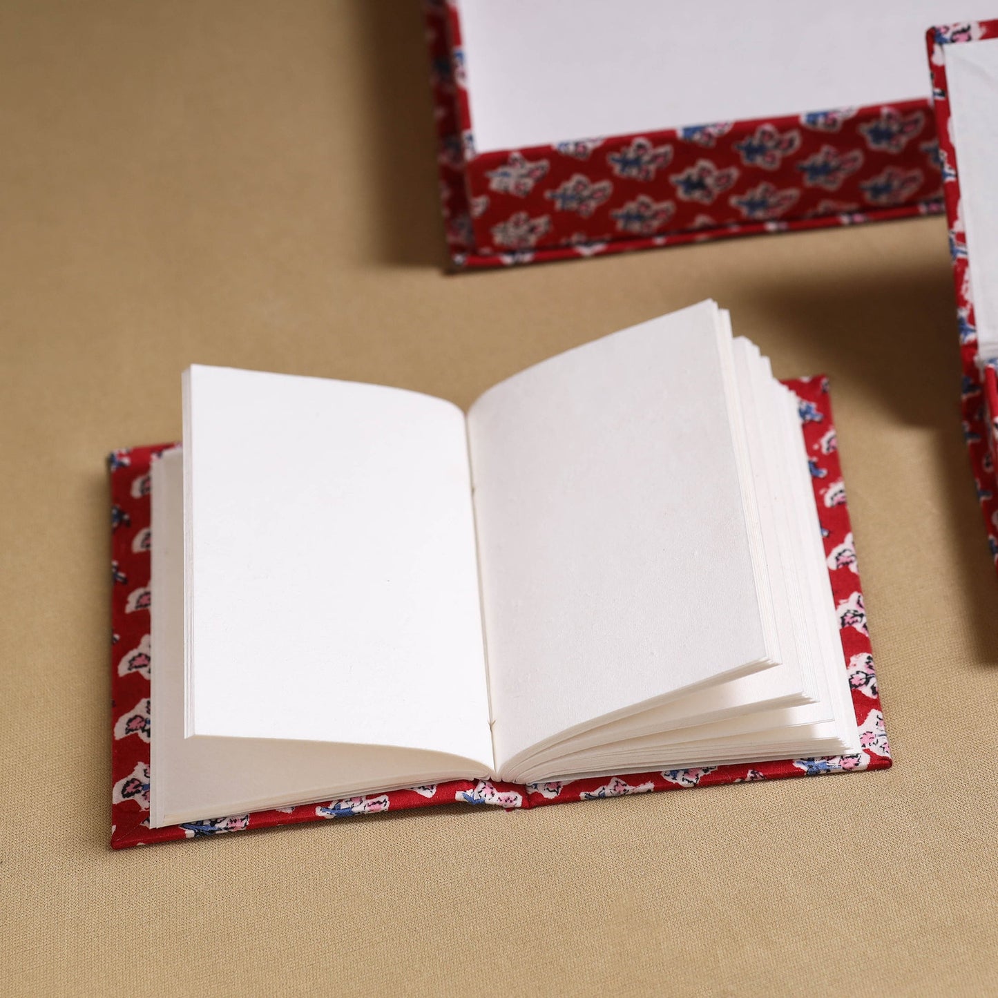 Red - handcrafted floral organizer stationery kit 59