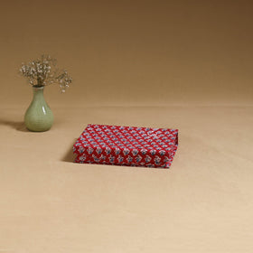 Red - handcrafted floral organizer stationery kit 59