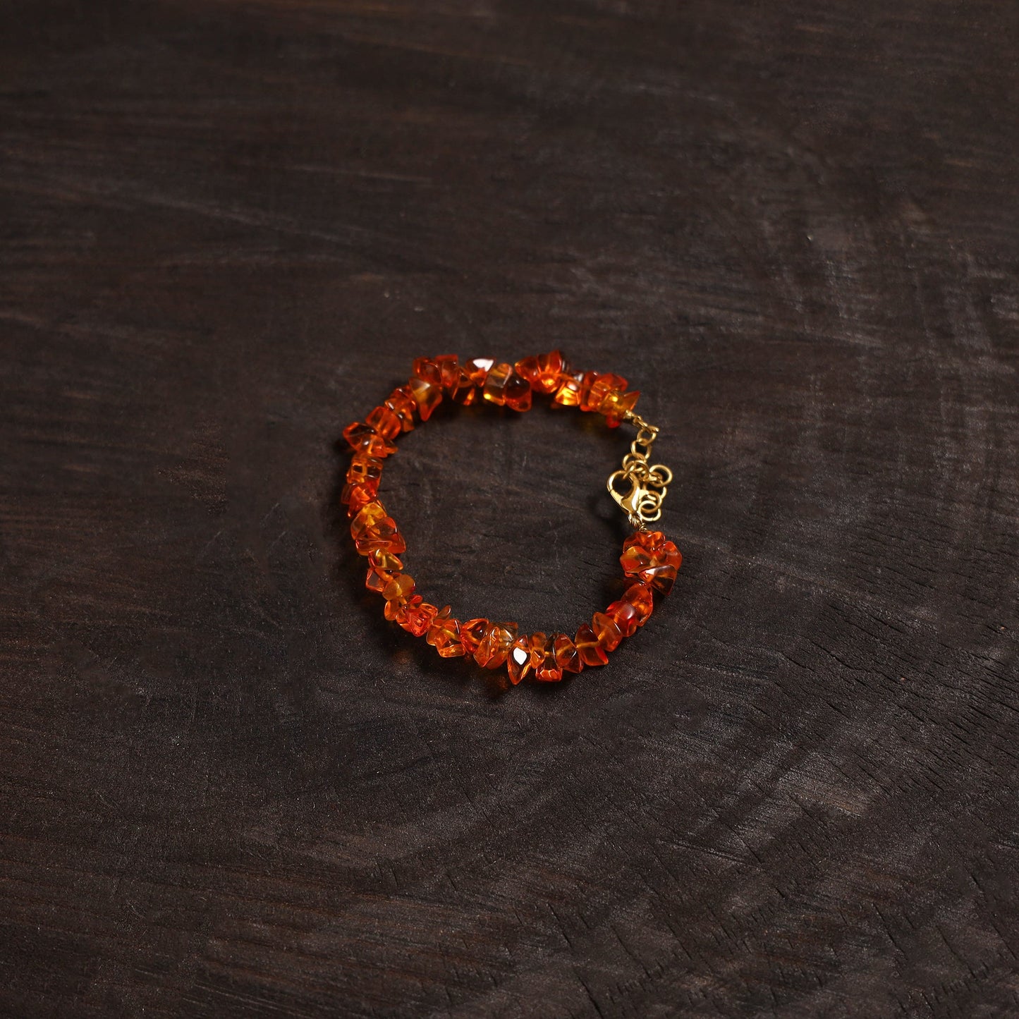 Handcrafted glass stone bracelet 05