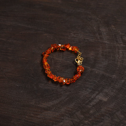 Handcrafted glass stone bracelet 05