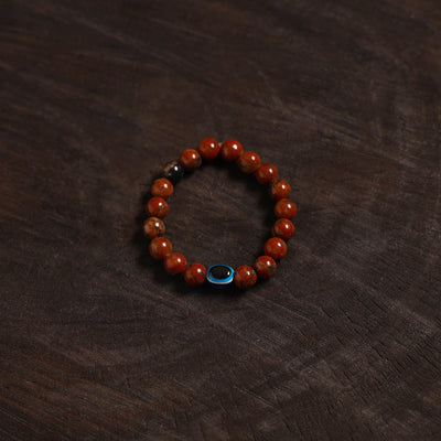 Handcrafted glass stone bracelet 07