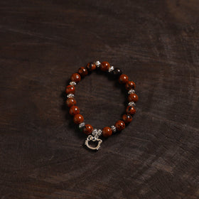 Handcrafted glass stone bracelet 08