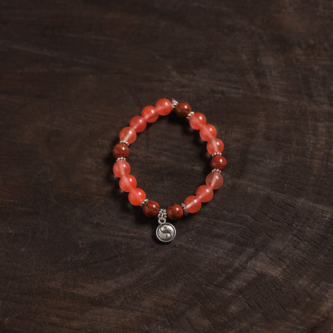 Handcrafted glass stone bracelet 10