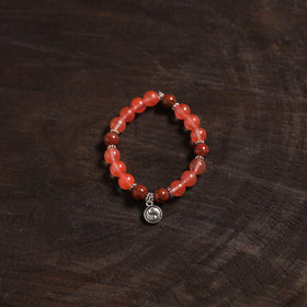 Handcrafted glass stone bracelet 10