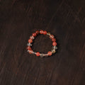 Red - handcrafted glass stone bracelet 14