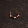 Handcrafted glass stone kundan work bracelet 33