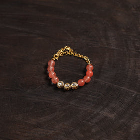 Handcrafted glass stone kundan work bracelet 45