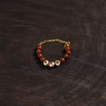 Handcrafted glass stone kundan work bracelet 48