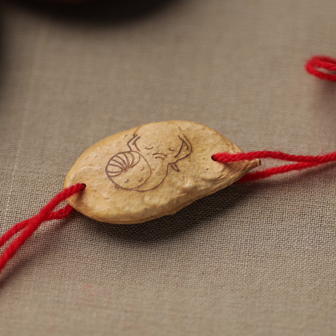  Green - Handcrafted Plantable Seed Rakhi 
