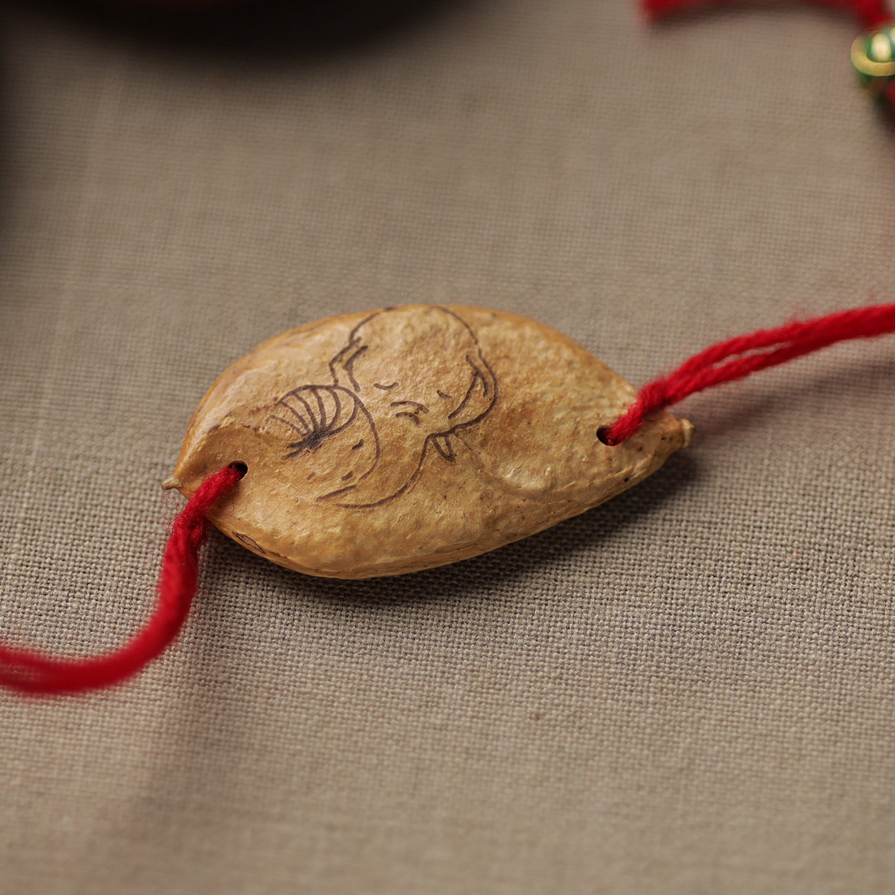  Green - Handcrafted Plantable Seed Rakhi 