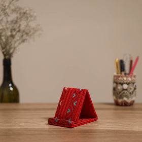 Handcrafted kantha hand embroidered mobile stand 01