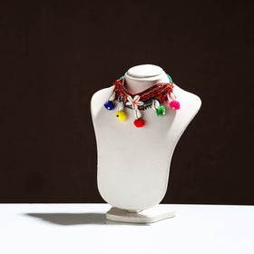 Handcrafted Kutch Embroidered Shell Work Choker Necklace 