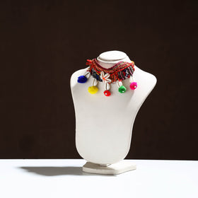 Handcrafted Kutch Embroidered Shell Work Choker Necklace 