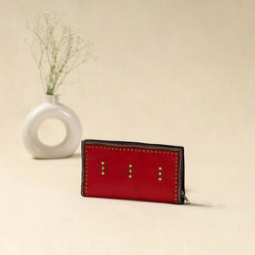 Handcrafted kutch leather clutch / wallet 42