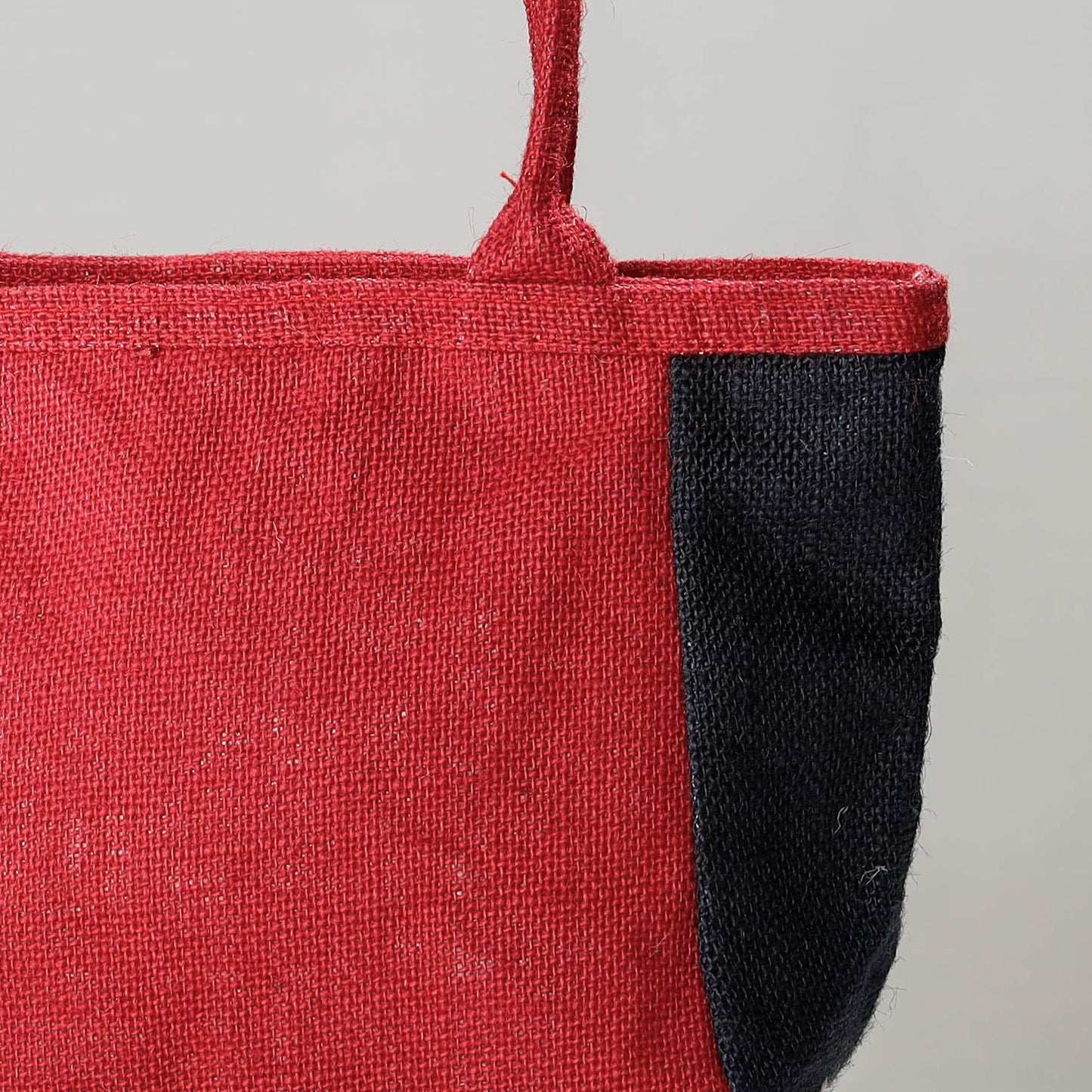 Red Handcrafted Multipurpose Jute Hand Bag