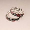 Handcrafted paka meenakari bangles (set of 2) 279