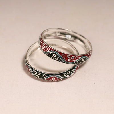 Handcrafted paka meenakari bangles (set of 2) 279