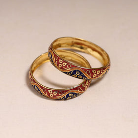 Handcrafted paka meenakari bangles (set of 2) 281