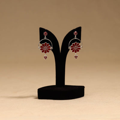 Handcrafted paka meenakari earrings 113