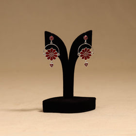 Handcrafted paka meenakari earrings 113