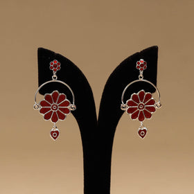Handcrafted paka meenakari earrings 113