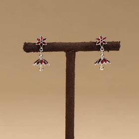 Handcrafted paka meenakari earrings 117
