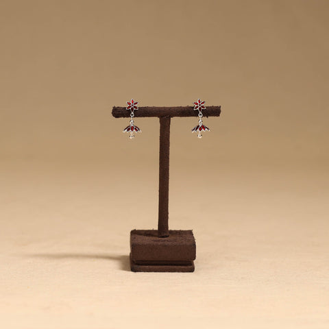 Handcrafted paka meenakari earrings 117