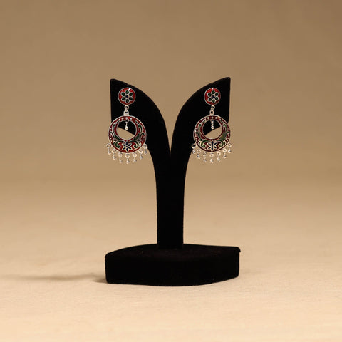Handcrafted paka meenakari earrings 135