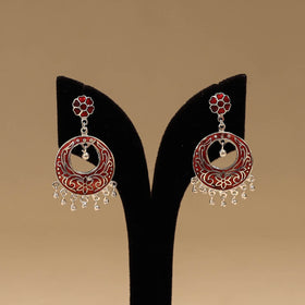 Handcrafted paka meenakari earrings 137