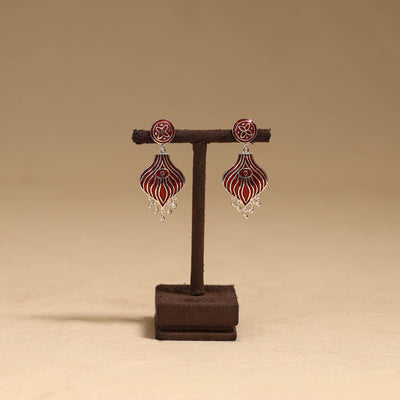 Handcrafted paka meenakari earrings 76