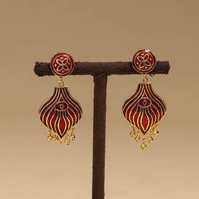Handcrafted paka meenakari earrings 79