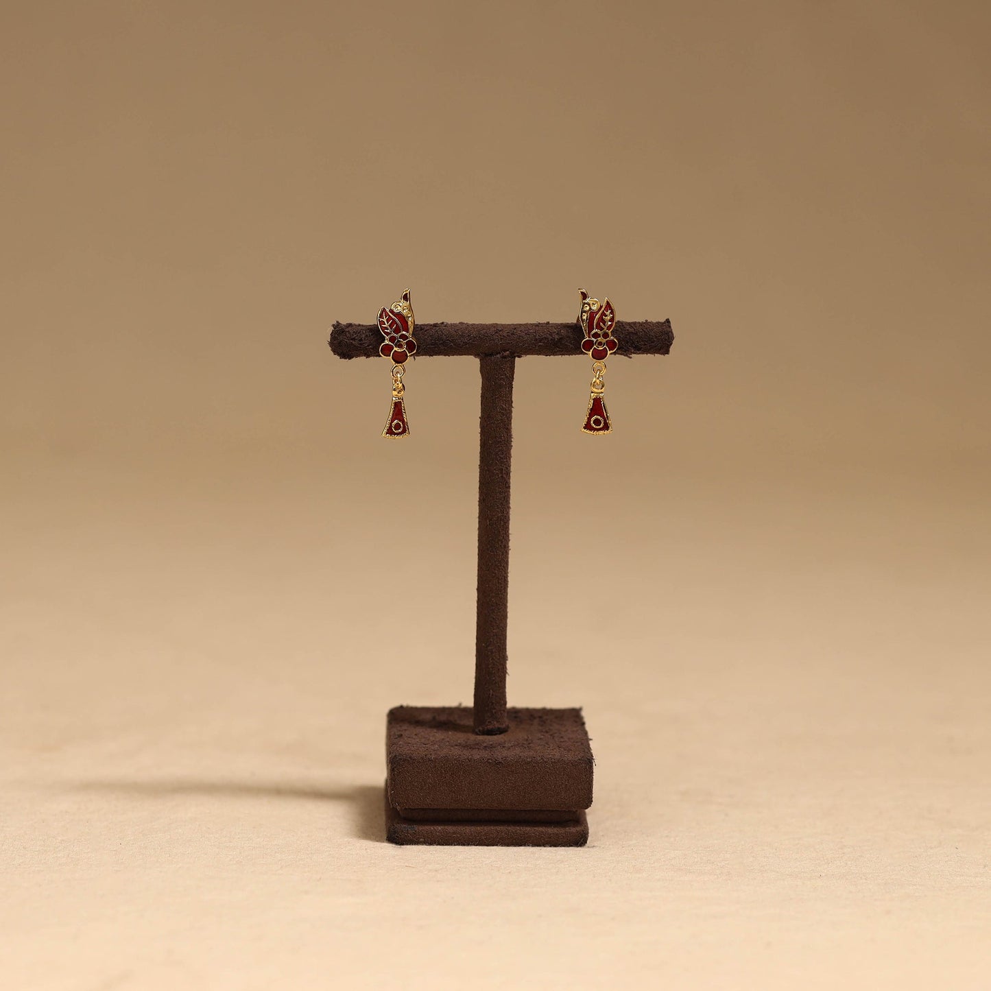 Handcrafted paka meenakari earrings 83