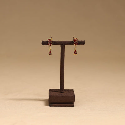 Handcrafted paka meenakari earrings 83
