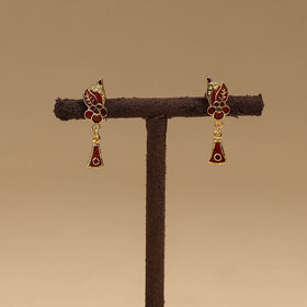 Handcrafted paka meenakari earrings 83