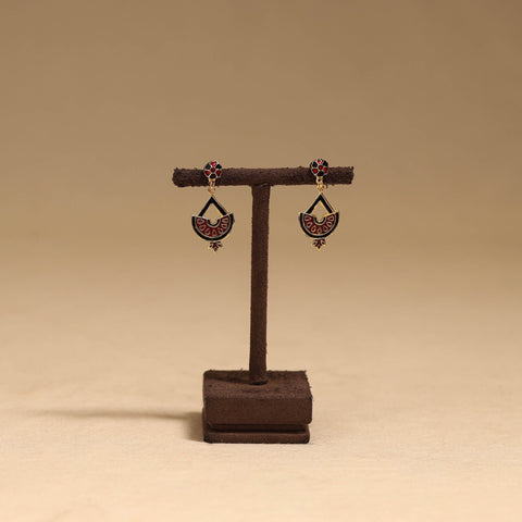 Handcrafted paka meenakari earrings 88