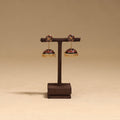 Handcrafted paka meenakari jhumki earrings 195