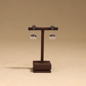 Handcrafted paka meenakari jhumki earrings 52